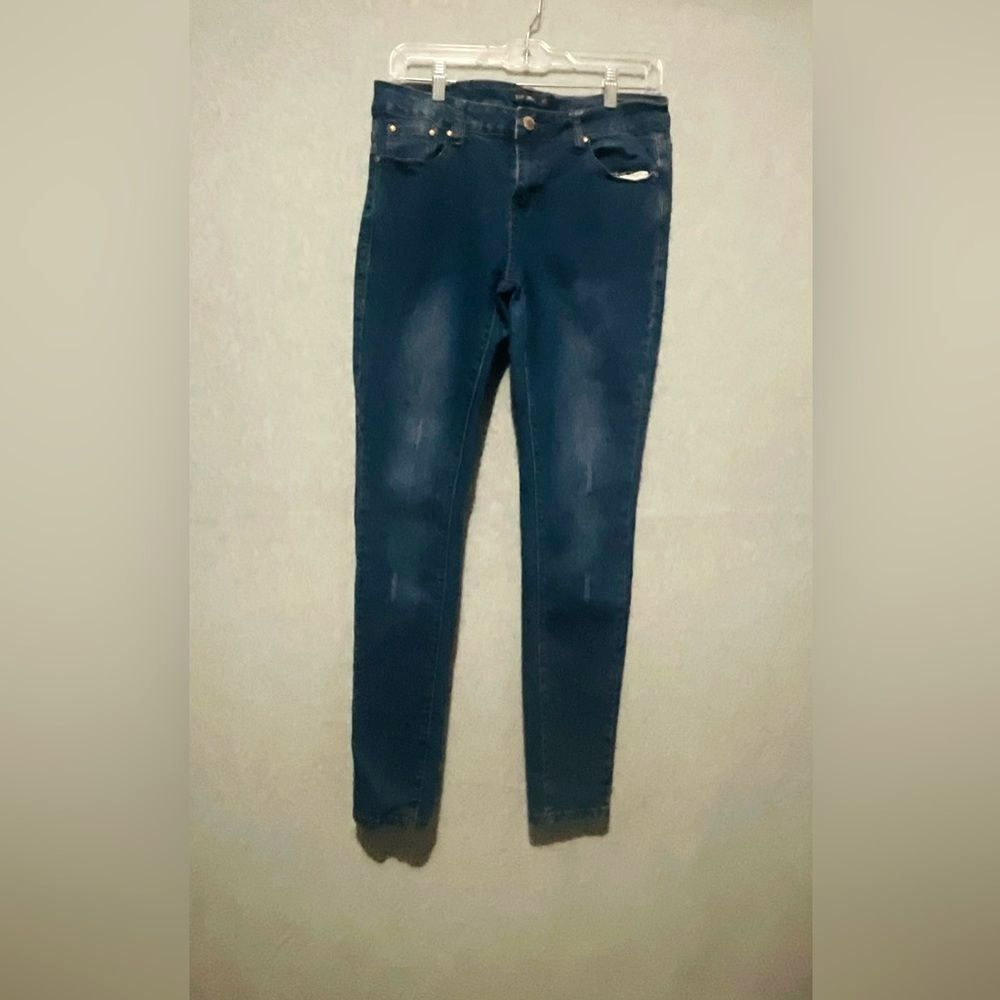 Vins Me High Stretch Skinny Jeans Size 7 Dark Wash Mid Rise Denim Classic Slim